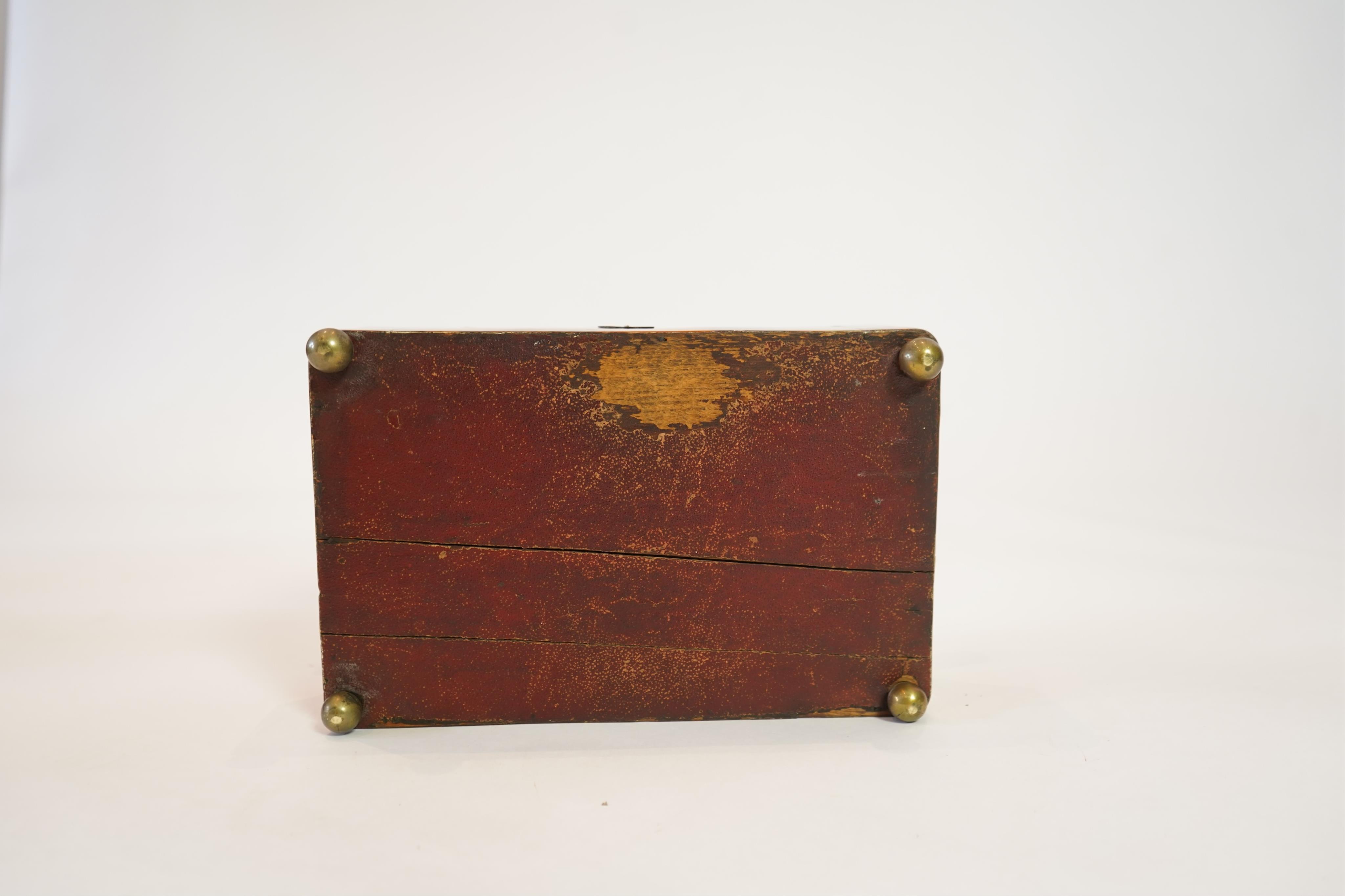 An early 19th century blonde tortoiseshell work box